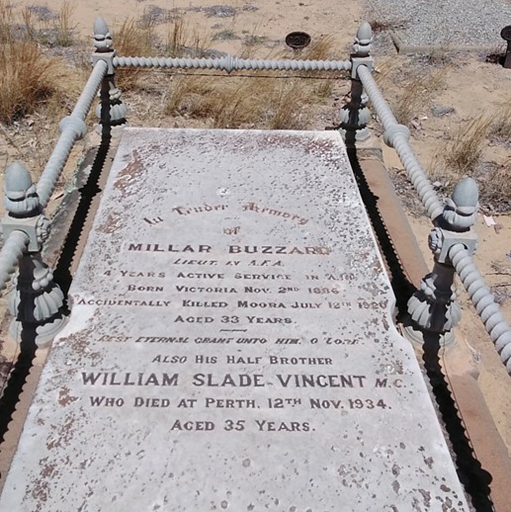 William’s Gravestone with Millar Buzzard